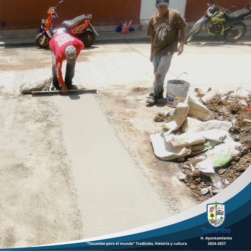 Realizan trabajos de mantenimiento en drenaje y reposición de concreto en Santa Clara