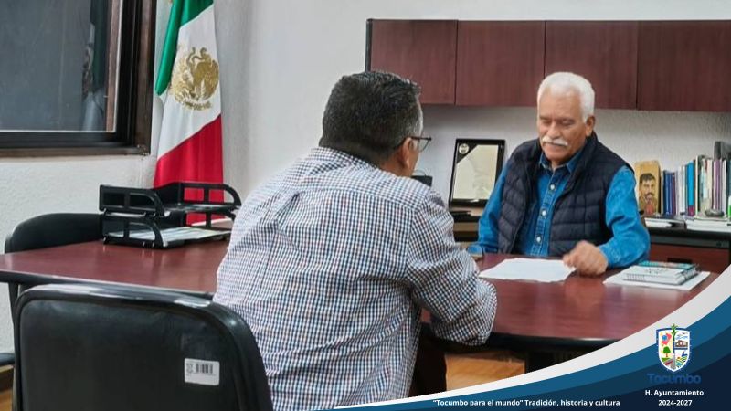 Presidente Municipal de Tocumbo continúa gestiones para Impulsar el Campo y la Infraestructura Local